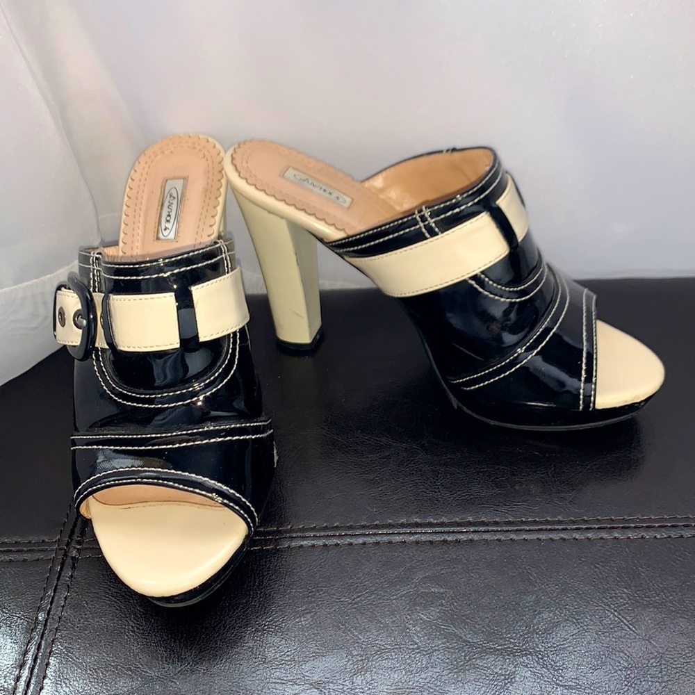 Black and Cream Heels